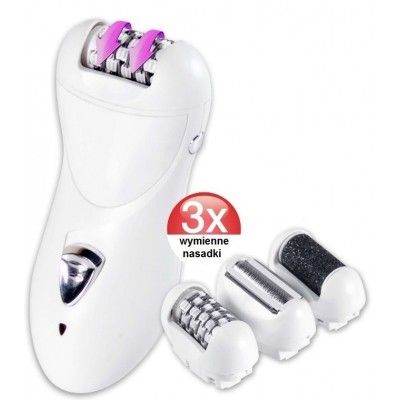 3-in-1 Lady Shaver, Epilator and Hard Skin Remover 