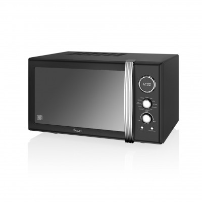 Retro 25L Digital Combi Microwave with Grill BLACK