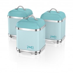 Set of 3 Canisters PEACOCK 
